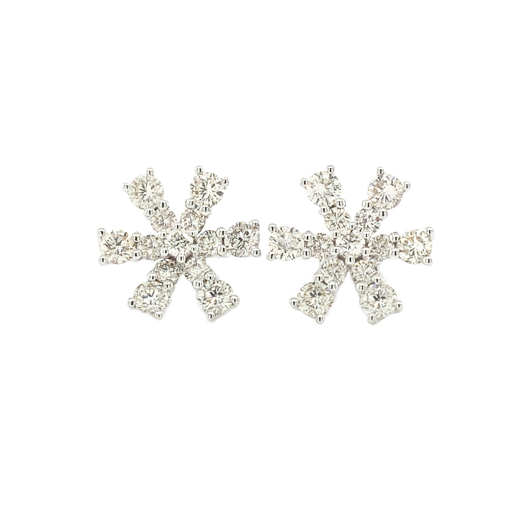 SNOWFLAKE DIAMOND EARRING