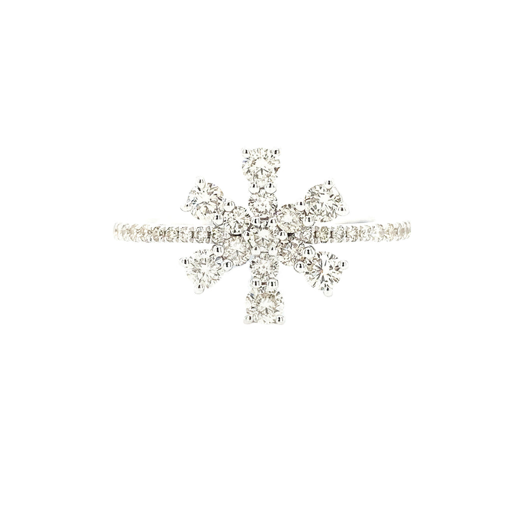 SNOWFLAKE DIAMOND RING