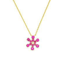 Load image into Gallery viewer, SNOWFLAKE RUBY NECKLACE
