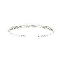 Load image into Gallery viewer, STAR BURST BANGLE WHITE GOLD
