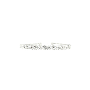 STAR BURST DIAMOND BANGLE WHITE GOLD