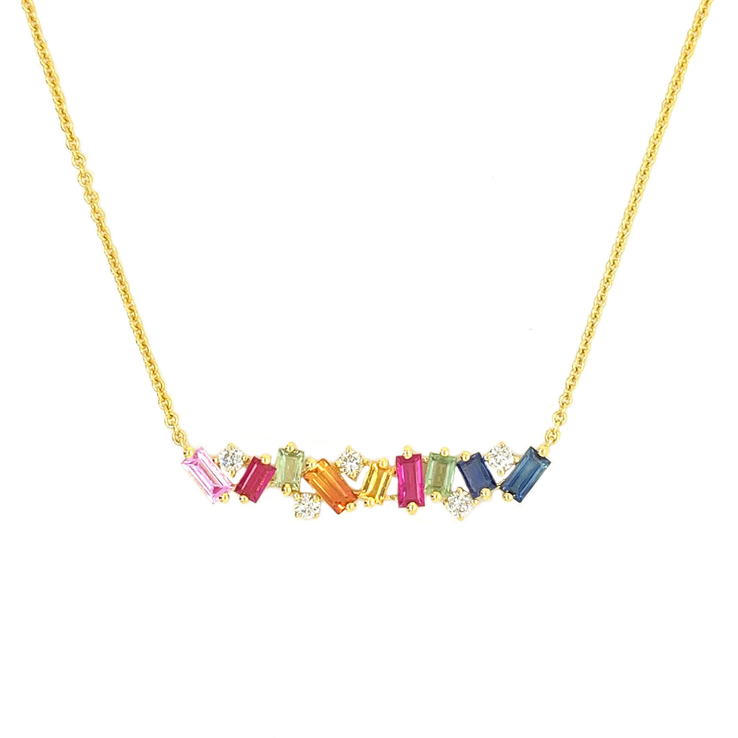 STAR BURST NECKLACE YELLOW GOLD