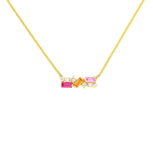 STAR BURST NECKLACE MINI YELLOW GOLD