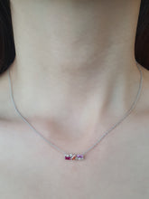 Load image into Gallery viewer, STAR BURST NECKLACE MINI WHITE GOLD
