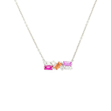 Load image into Gallery viewer, STAR BURST NECKLACE MINI WHITE GOLD
