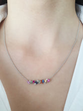 Load image into Gallery viewer, STAR BURST NECKLACE WHITE GOLD
