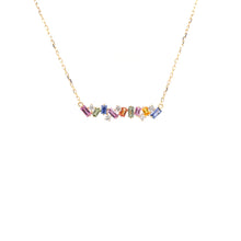 Load image into Gallery viewer, STAR BURST PASTEL NECKLACE YELLOW GOLD
