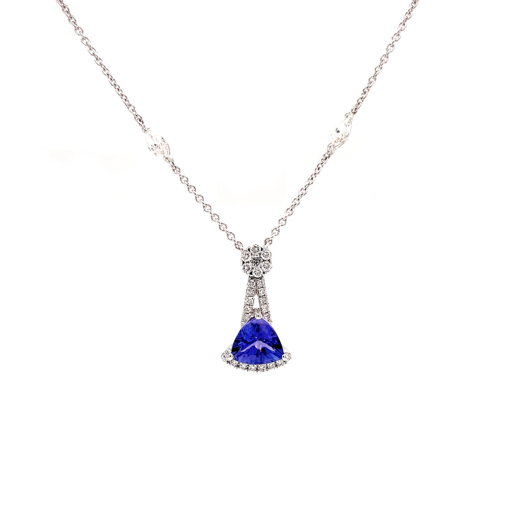 TALIA TANZANITE DIAMOND NECKLACE