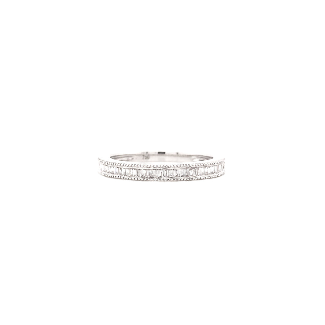 TORI HALF ETERNITY BAGUETTE DIAMOND RING