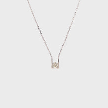 Load and play video in Gallery viewer, CARISSA SOLITAIRE DIAMOND NECKLACE
