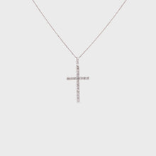 Load and play video in Gallery viewer, HARPER CROSS DIAMOND NECKLACE
