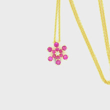 Load and play video in Gallery viewer, SNOWFLAKE RUBY NECKLACE
